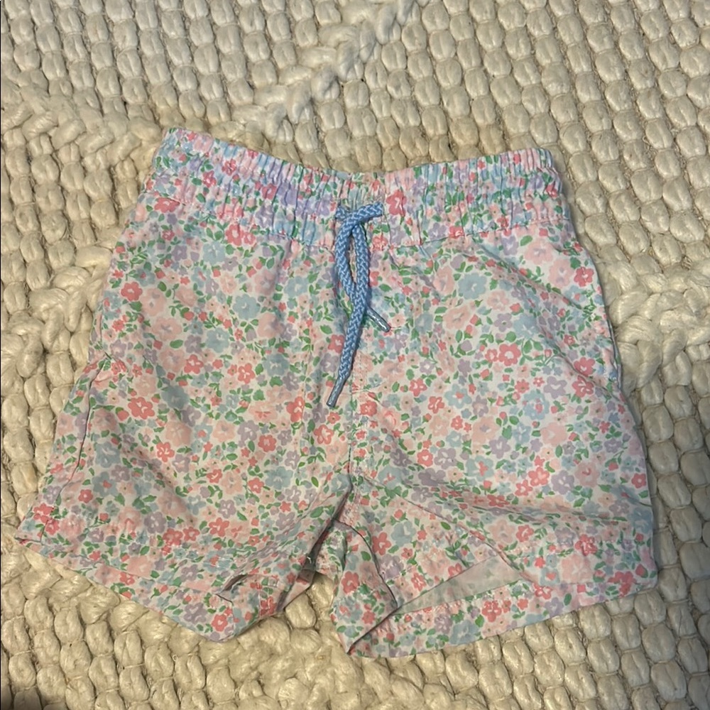 The Beaufort Bonnet Company Pink and Blue Swim Trunks